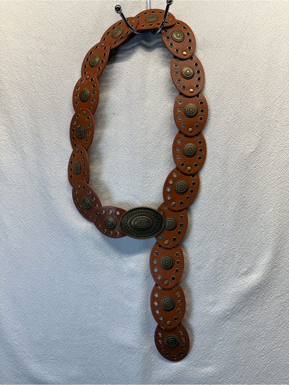 INOGIH Womens Wide
Western Cowboy Disc Belt For Waist in Dark Brown Adjustable